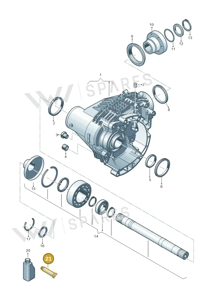 G052735A2 — Volkswagen Transport. multivan (2019-2024) diagram 806409000, position 21