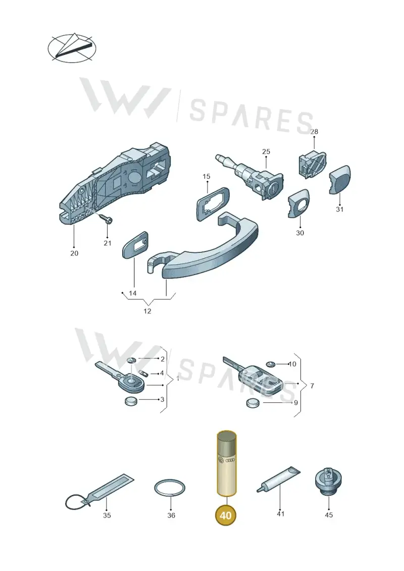 G052778A2 — Volkswagen Amarok twin cab (2022-) diagram 683837100, position 40