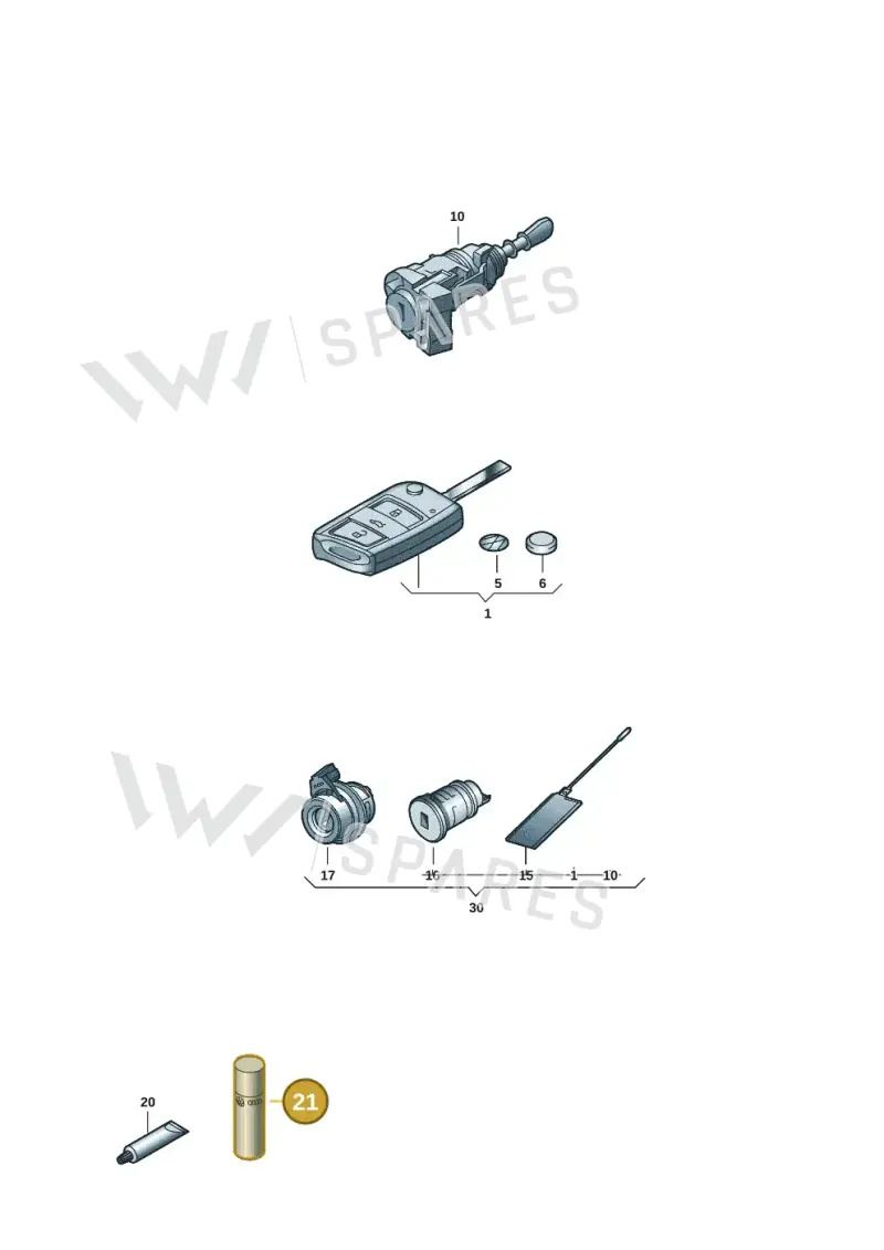 G052778A2 — Volkswagen Transport. multivan (2019-2024) diagram 7ep837100, position 21