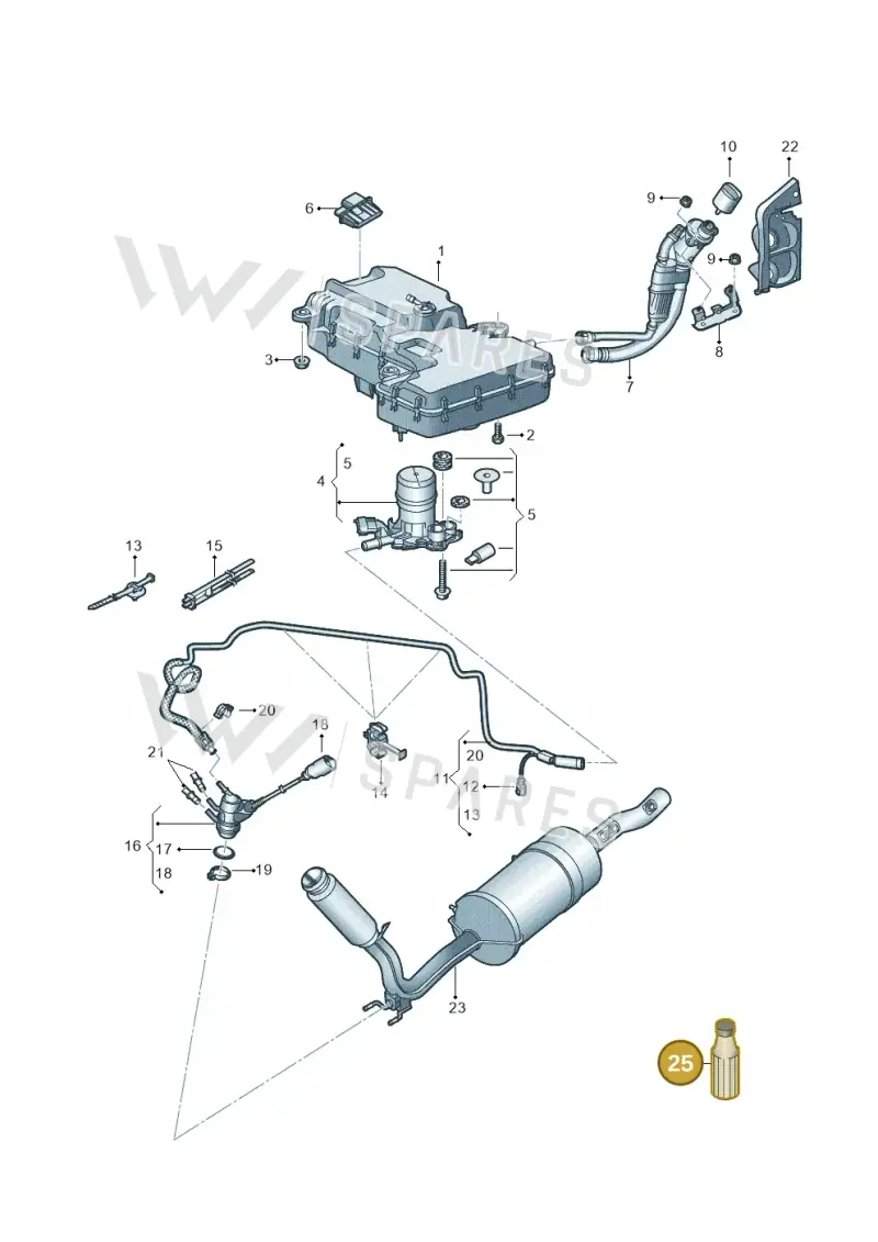 G052910M3 — Volkswagen Transport. multivan (2019-2024) diagram 861253560, position 25