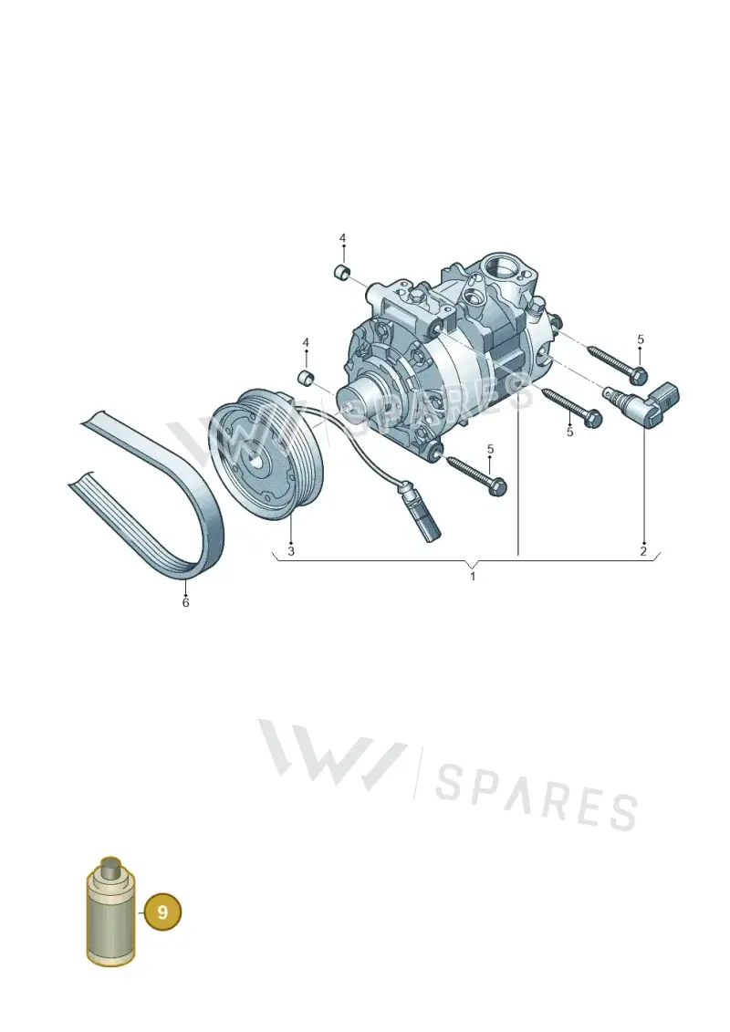 G055535M2 — Volkswagen Passat estate (2023-) diagram 837260140, position 9