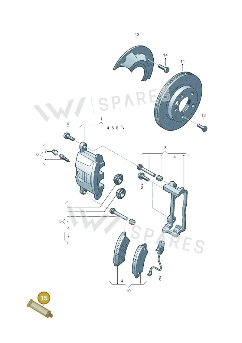 G055565A1 — Volkswagen MAN TGE 55 (2016-2021) diagram 894615100, position 15