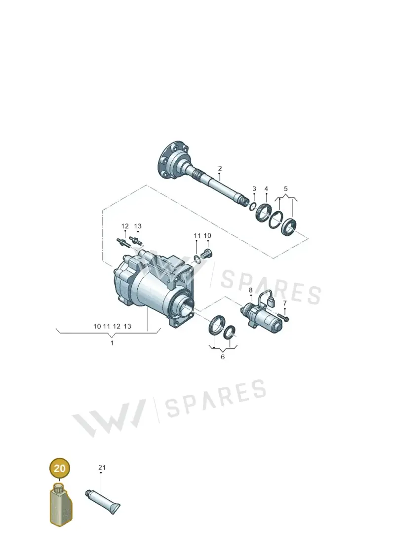 G060175A2 — Volkswagen Golf 2.0 BlueMotion (2019-2024) diagram 5h0409005, position 20