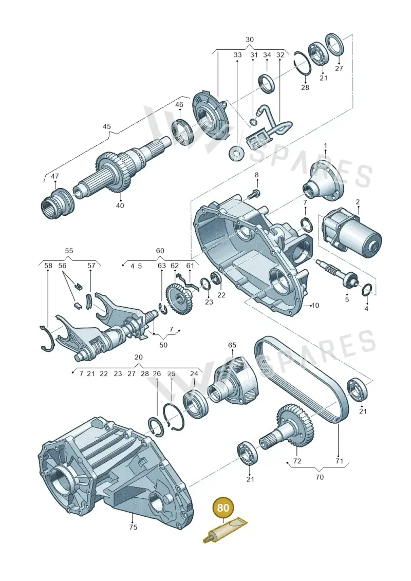 G060735A2 — Volkswagen Amarok twin cab (2022-) diagram 749341250, position 80