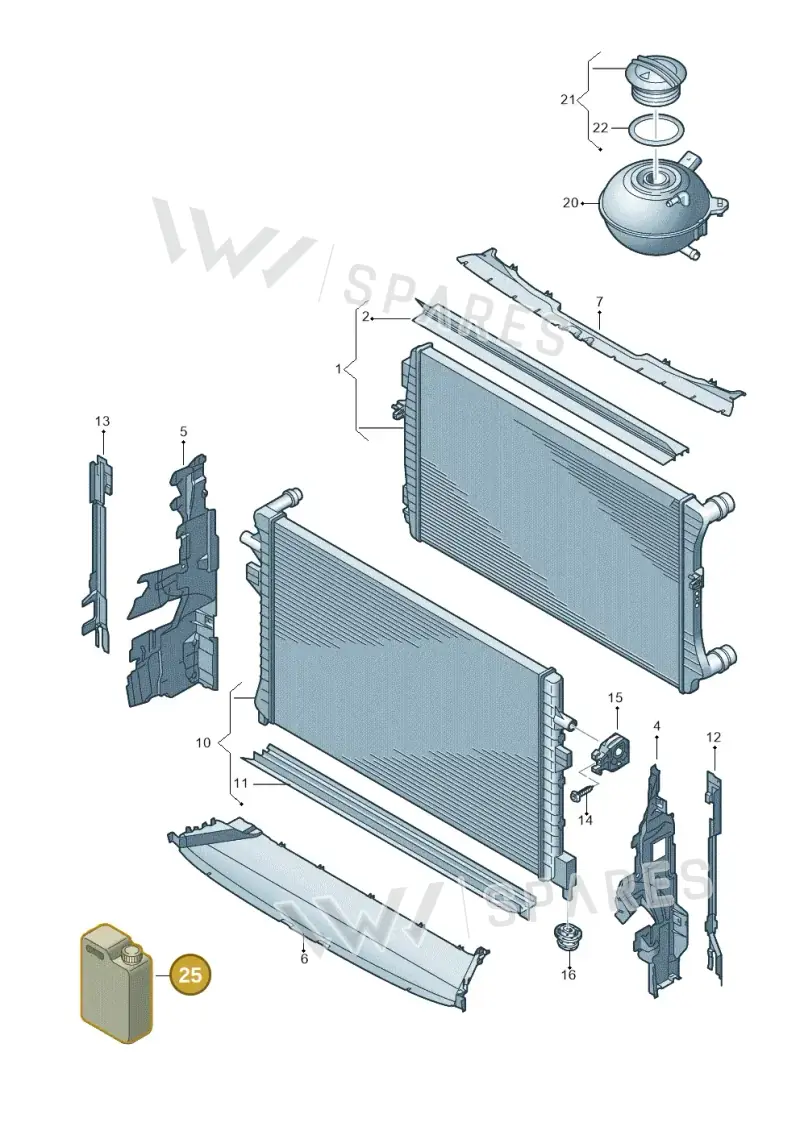G12E050A9 — Volkswagen Tiguan 2.0 (2023-) diagram 884122080, position 25