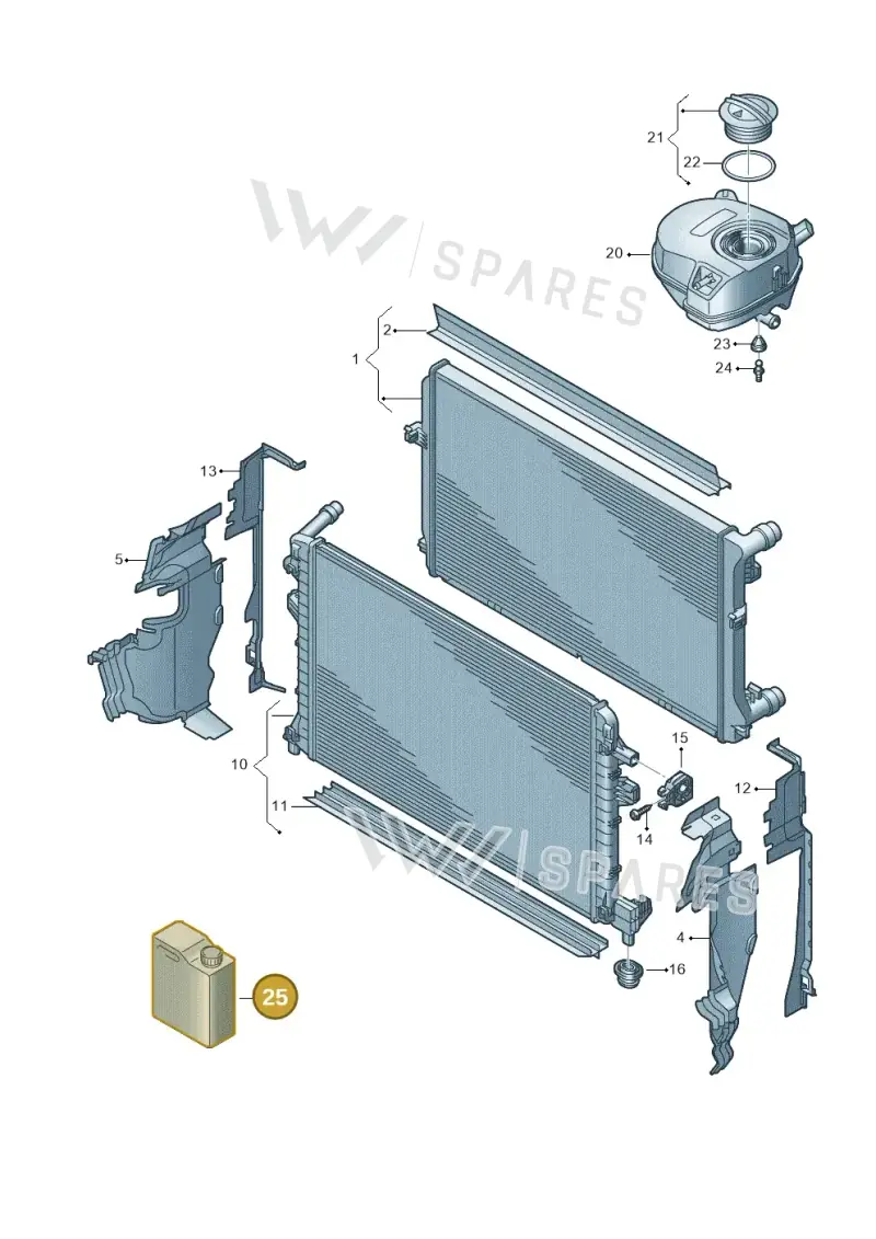 G12E050M2 — SEAT Leon (2019-) diagram 596121008, position 25