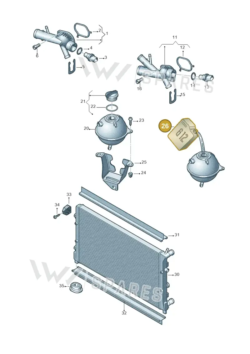 G12E050P2 — Skoda Roomster (2010-2015) diagram 677121850, position 26