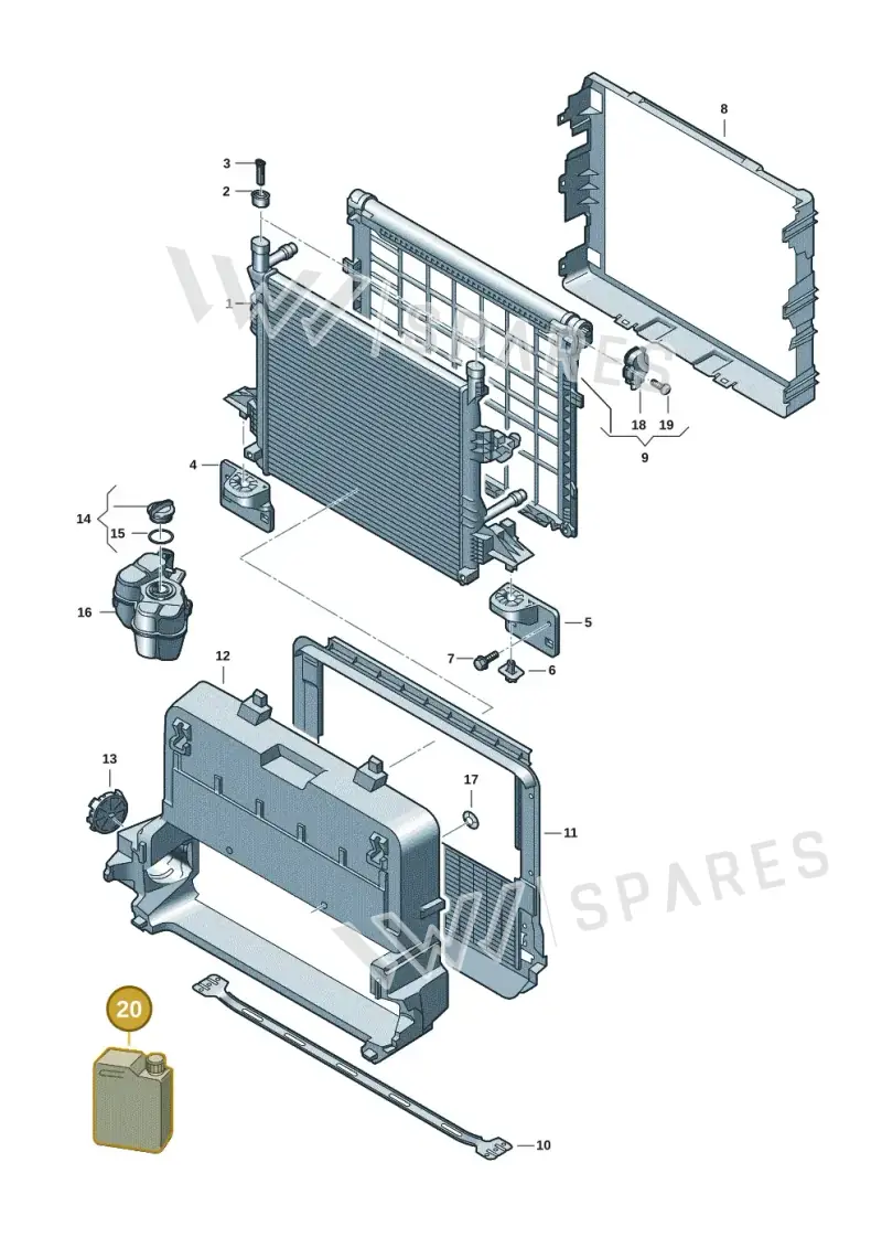 G12E100A9 — Volkswagen ID.7 Limousine Pro (2023-) diagram 10a122100, position 20