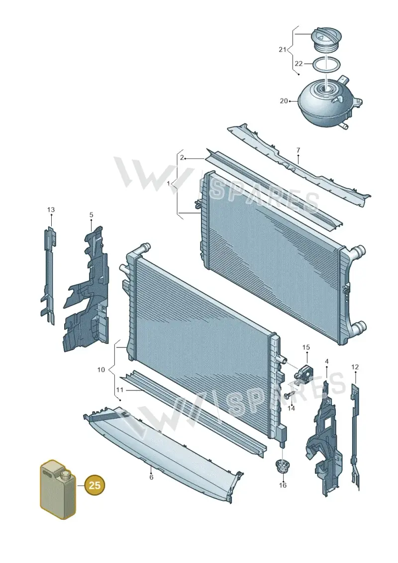 G12E100A9 — Volkswagen Tiguan 2.0 (2023-) diagram 884122080, position 25