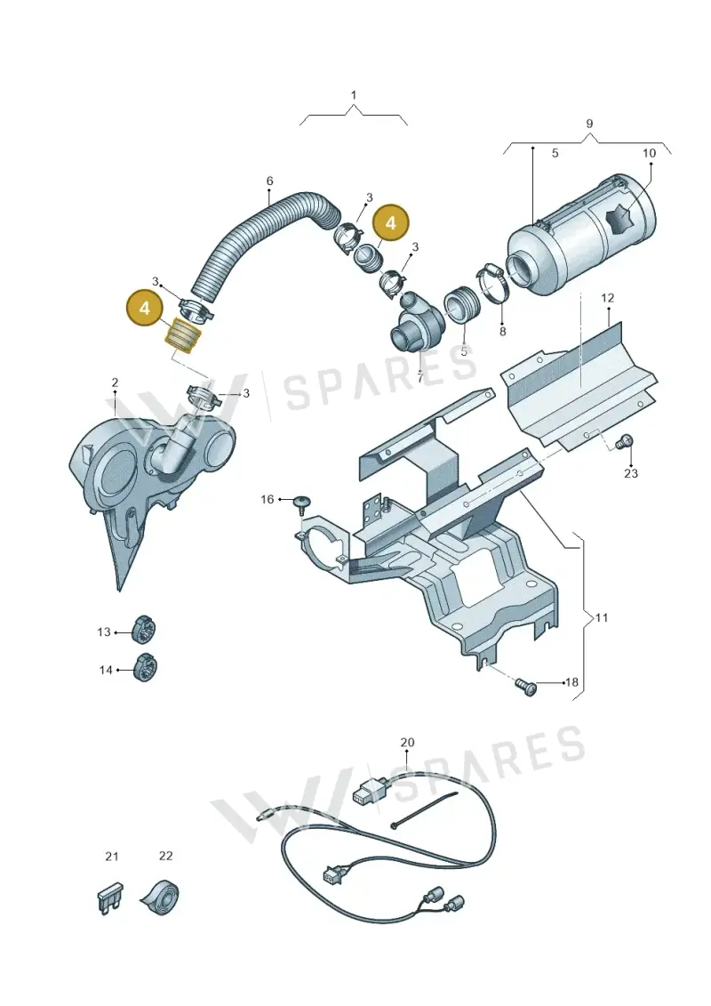 JKV145832 — Volkswagen Amarok twin cab (2016-2022) diagram 749109800, position 4