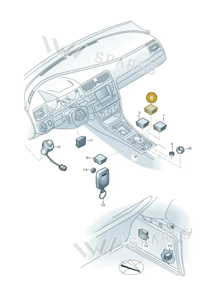 JKV959002B — Volkswagen Golf 2.0 (2016-2020) diagram 763941510, position 6