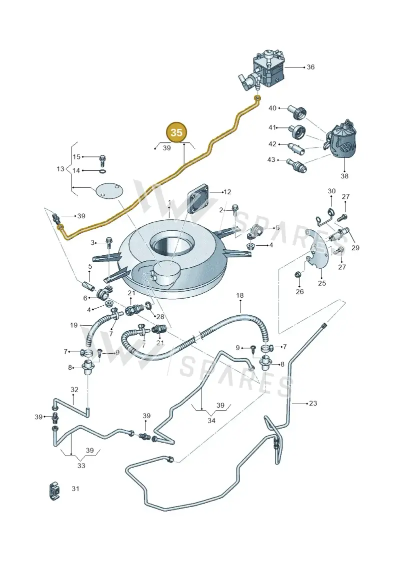 JNV201418 — SEAT Altea XL (2013-) diagram 703201090, position 35