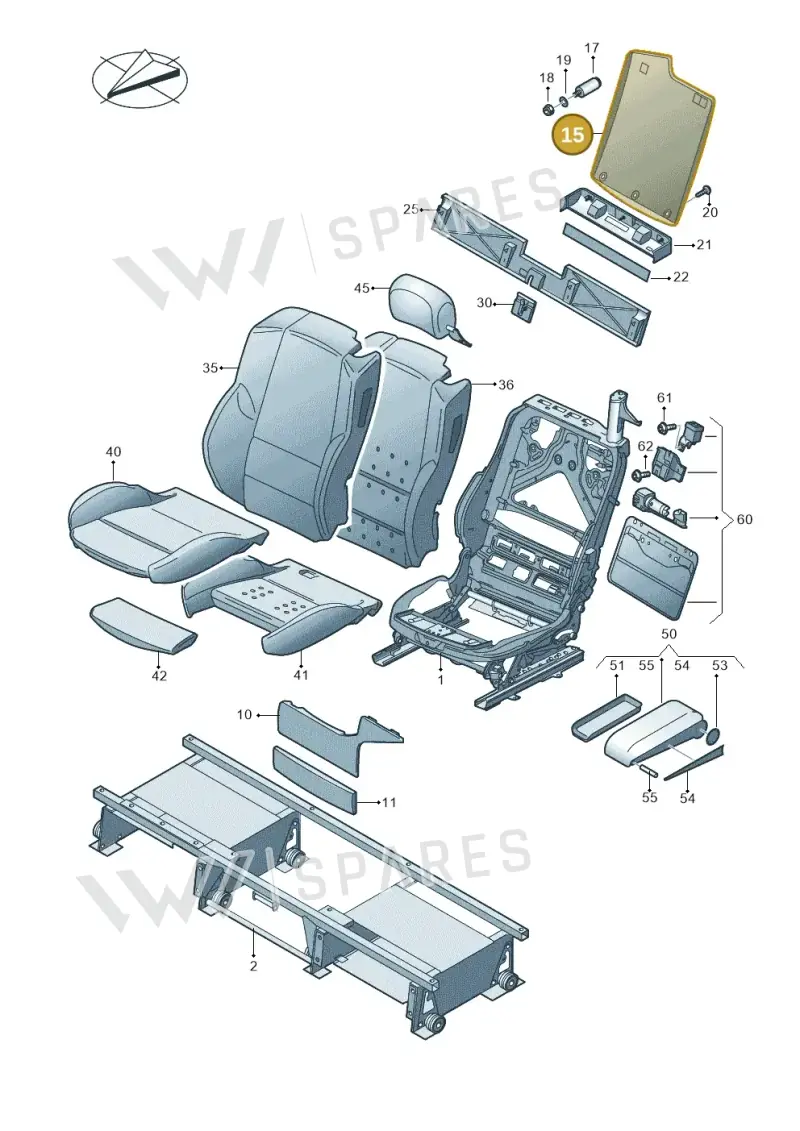 JNV885501RL1 — Volkswagen Caravelle (2015-2019) diagram 731887000, position 15