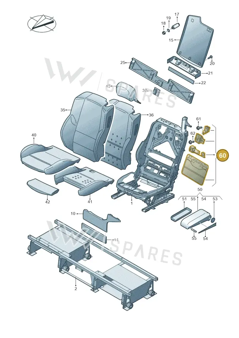 JNV886869 — Volkswagen Caravelle (2015-2019) diagram 731887000, position 60