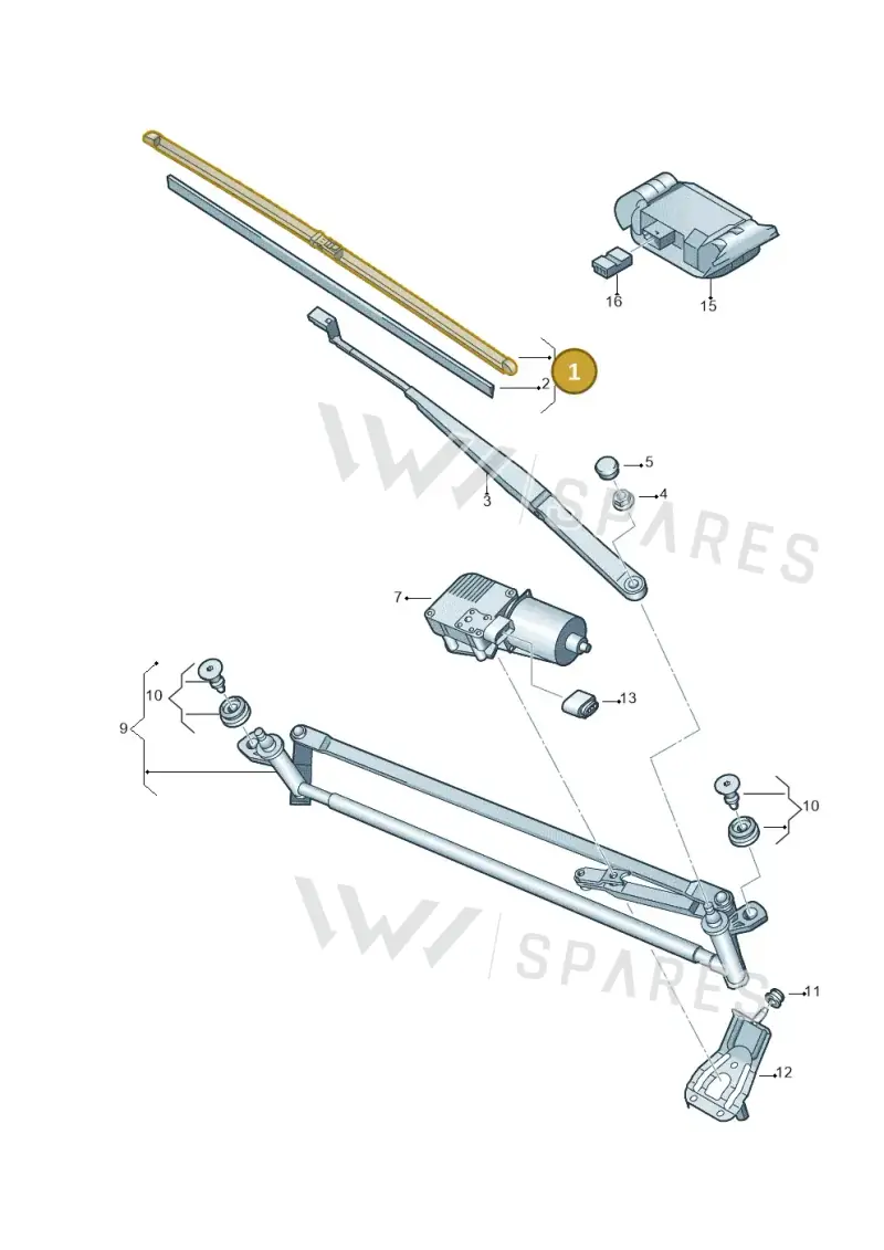 JZW998002L — Volkswagen TOURAN (2006-) diagram 615955020, position 1