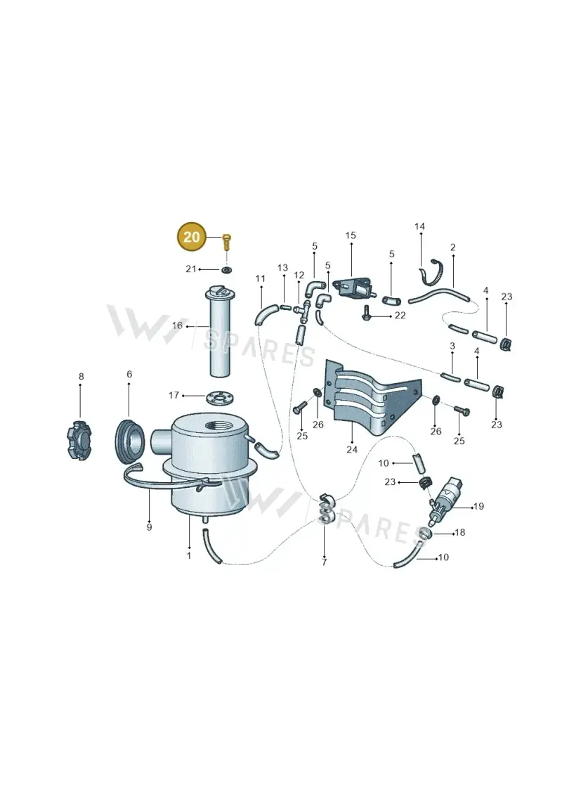 N0102071 — Volkswagen Kombi (1996-2005) diagram 308201750, position 20