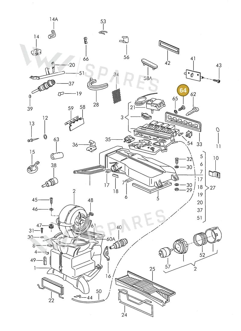 N0102071 — Volkswagen 325 platform diagram 311820000, position 64