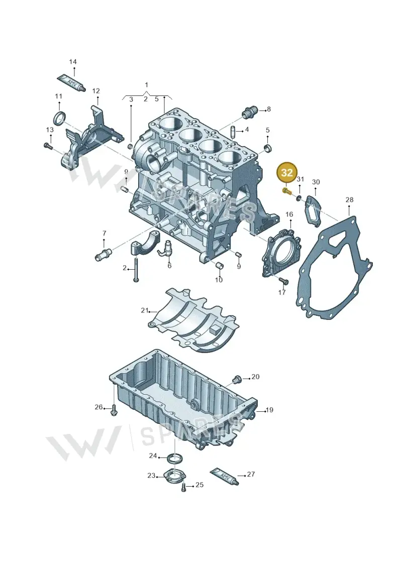 N01020812 — Volkswagen Caravelle (2015-2019) diagram 679103200, position 32