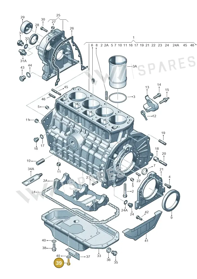 N0102228 — Skoda FABIA/COMBI (1999-2004) diagram 231103020, position 39