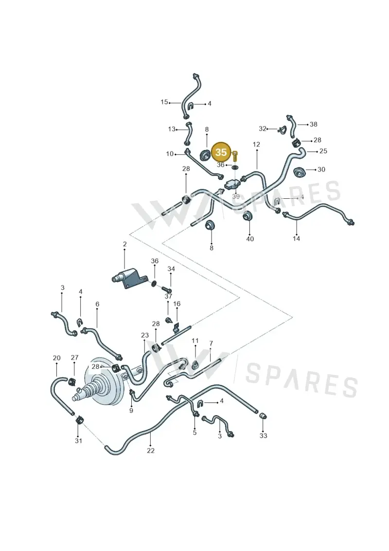 N0102228 — Volkswagen Kombi (2011-) diagram 308611300, position 35