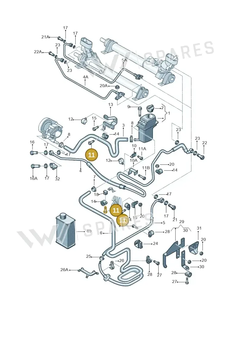 N0102336 — Volkswagen New Beetle             06> (2005-) diagram 206422450, position 11