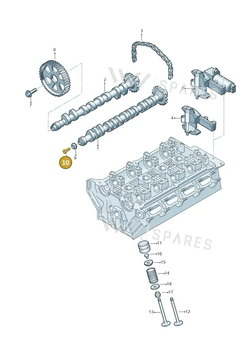 N01024222 — Volkswagen New Beetle             06> (2005-) diagram 226109200, position 10