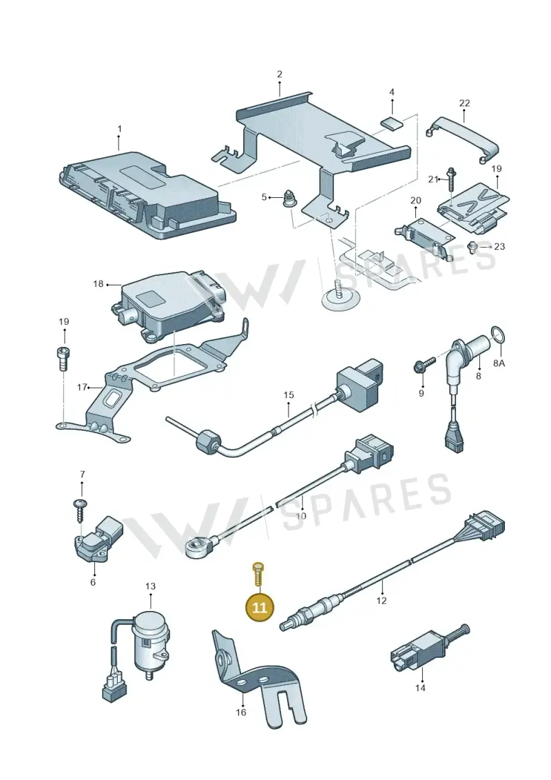 N01024232 — Volkswagen Kombi (2011-) diagram 253906000, position 11