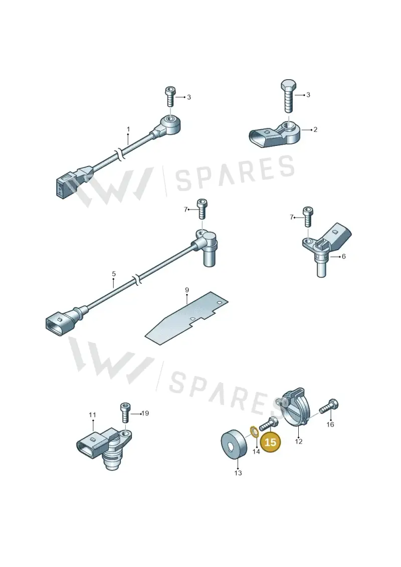 N01024232 — Volkswagen Phaeton 4motion (2010-2016) diagram 710906000, position 15