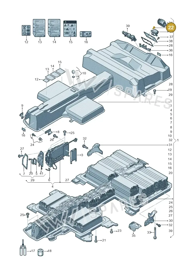 N0102649 — Volkswagen E-Crafter 35 (2018-2024) diagram 774915500, position 22