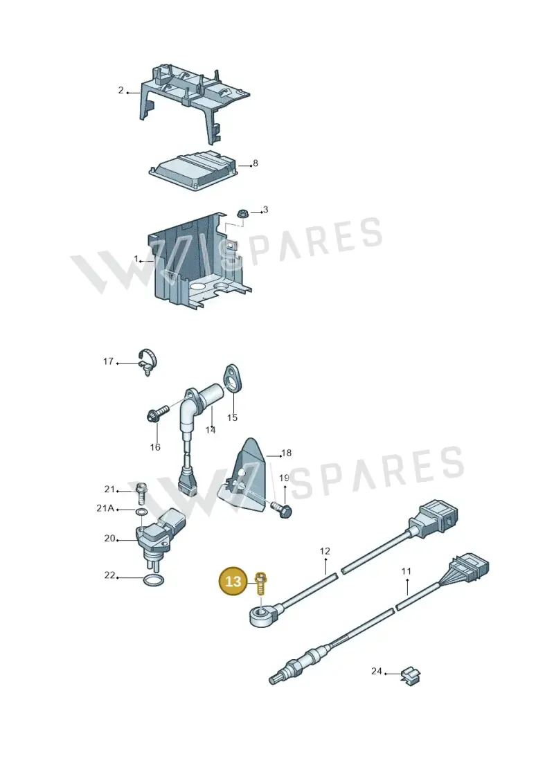 N0103324 — Volkswagen Touareg (2005-2006) diagram 258906000, position 13