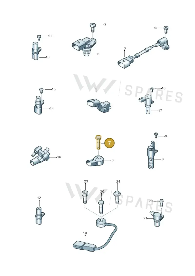 N01033520 — Volkswagen Jetta 2.0 (2015-2015) diagram 692906300, position 7