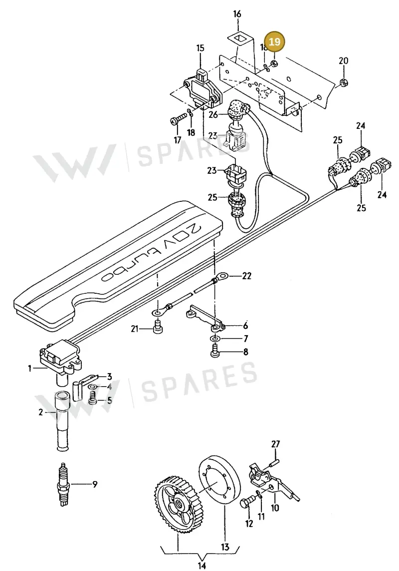 N0110044 — Audi A6/S6/Wg.qu.F>4A (1996-1997) diagram 119905200, position 19