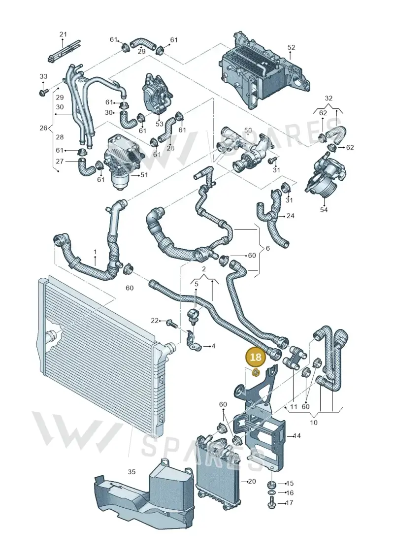 N01100627 — Volkswagen Tiguan 2.0 4Motion (2017-2024) diagram 884000060, position 18