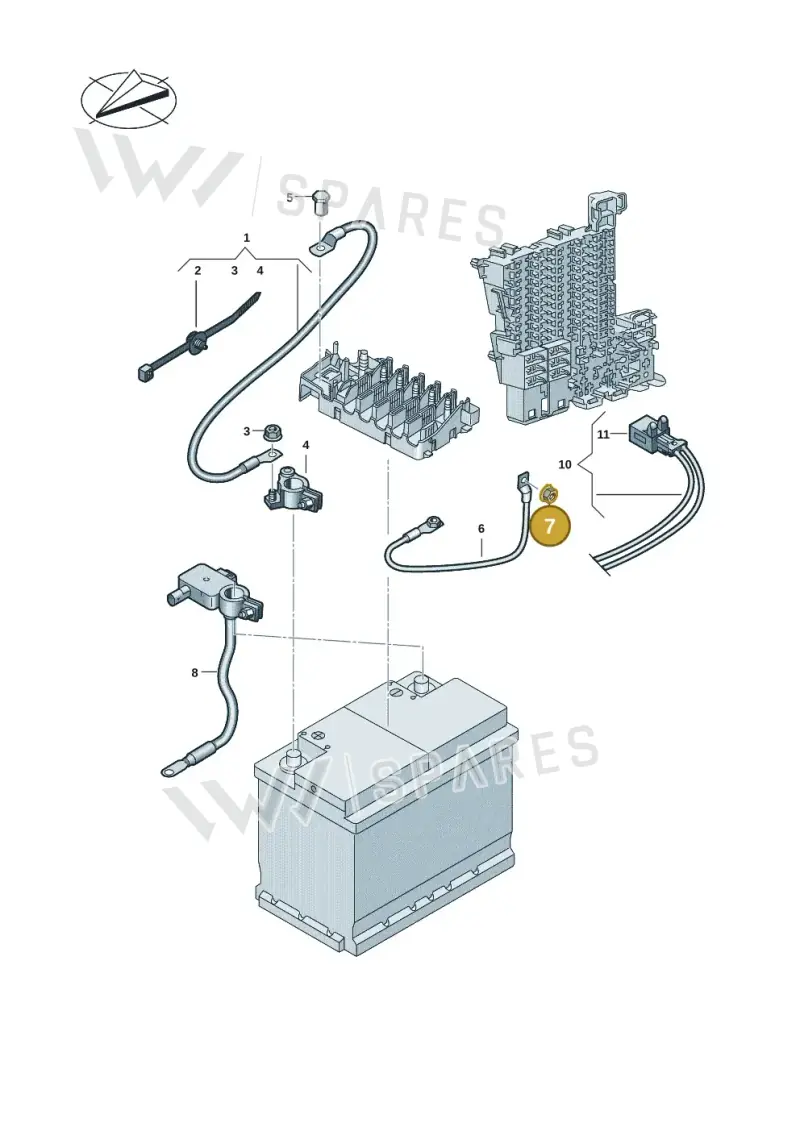 N01100632 — Volkswagen ID.7 Limousine Pro (2023-) diagram 11a971005, position 7