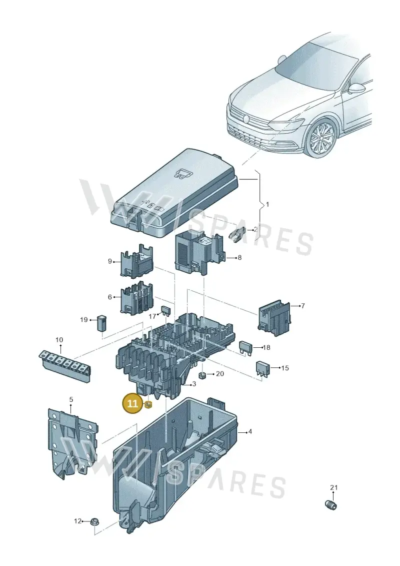 N01100636 — Volkswagen Passat estate (2023-) diagram 793937100, position 11