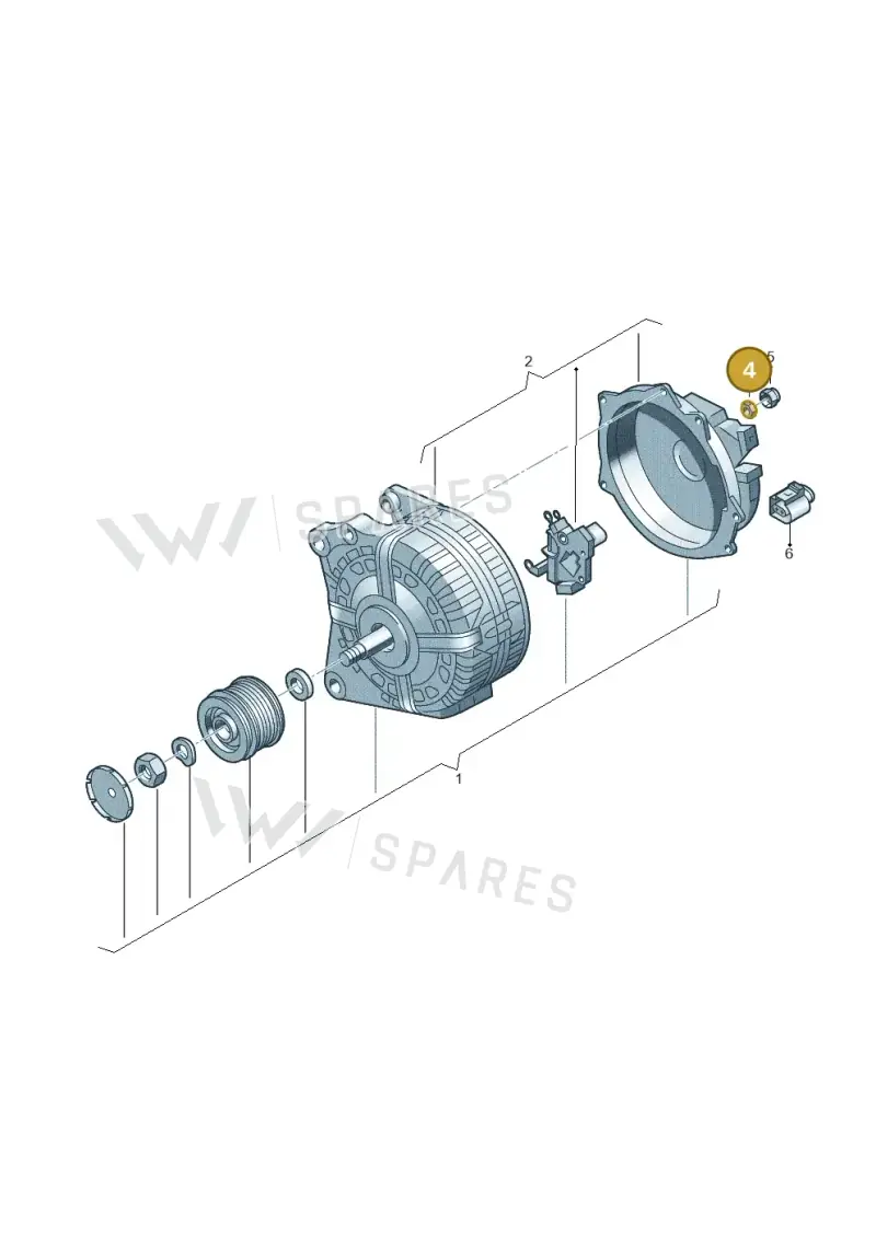 N01100840 — Volkswagen Single-cab transp. (2019-2024) diagram 746903000, position 4