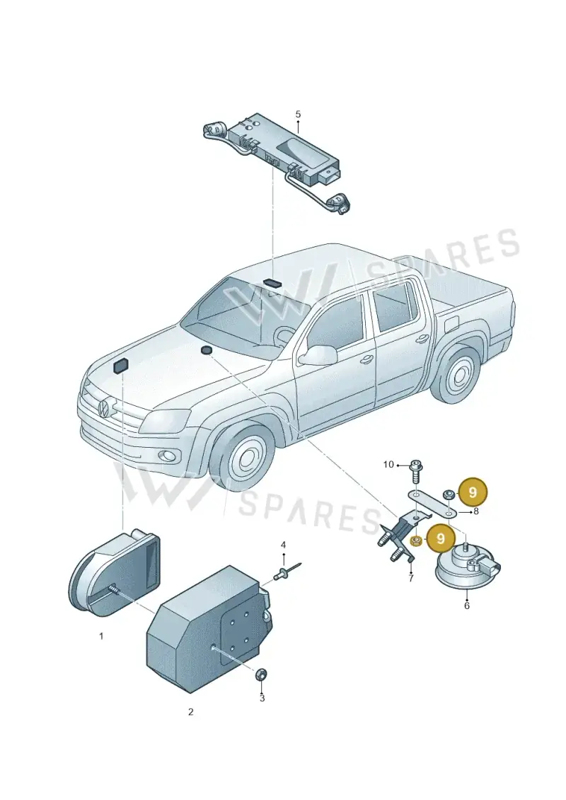 N01101810 — Volkswagen Amarok twin cab (2022-) diagram 749951200, position 9