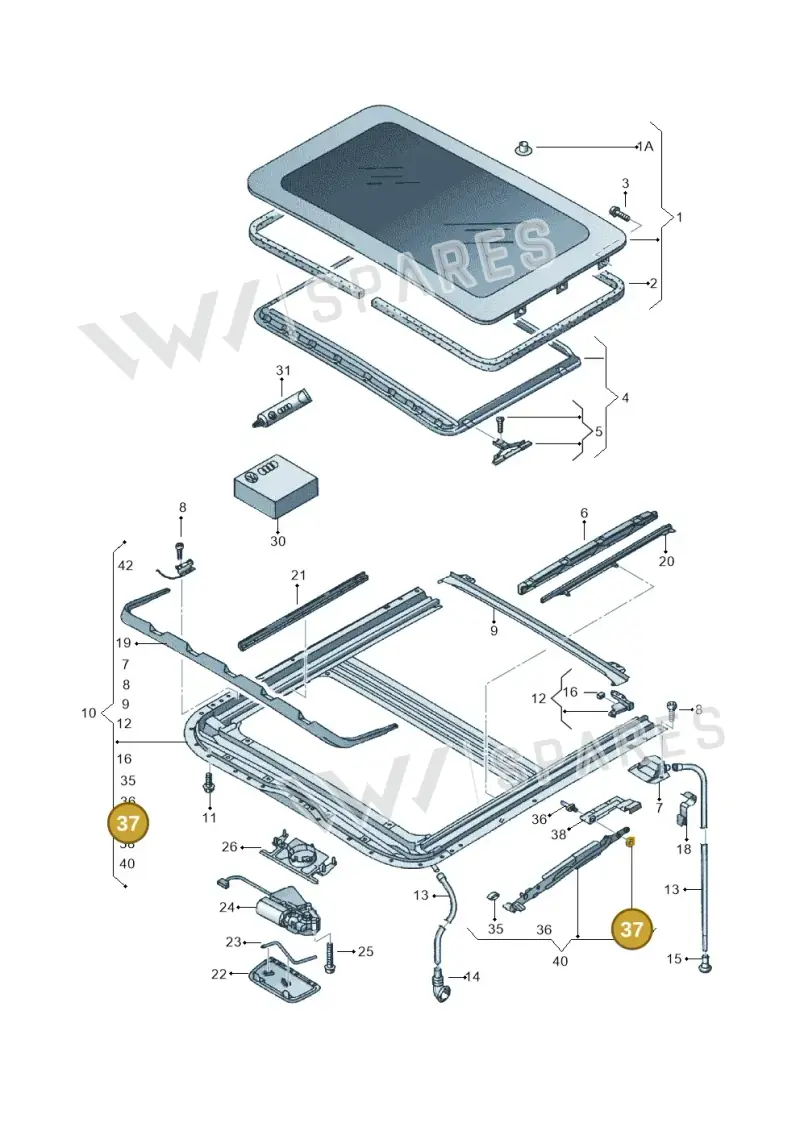 N0111812 — Volkswagen FOX                  M.05> (2005-) diagram 231877100, position 37