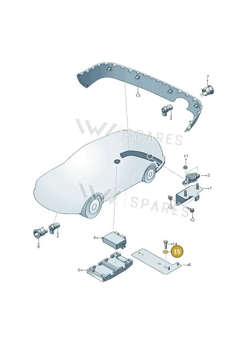 N01152321 — Volkswagen Sharan (2008-2010) diagram 219919300, position 15