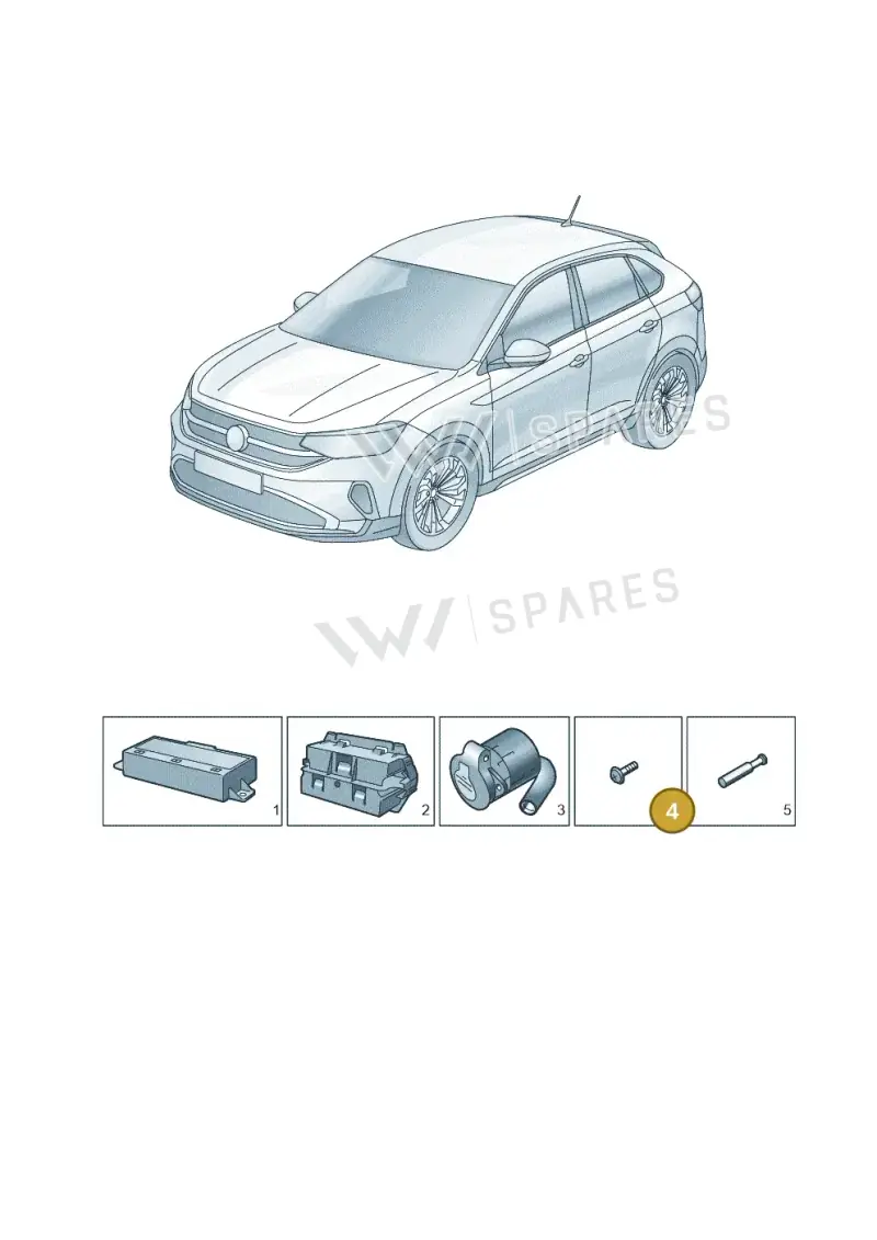 N01152322 — Volkswagen Taigo (2021-2024) diagram 2f0945055, position 4
