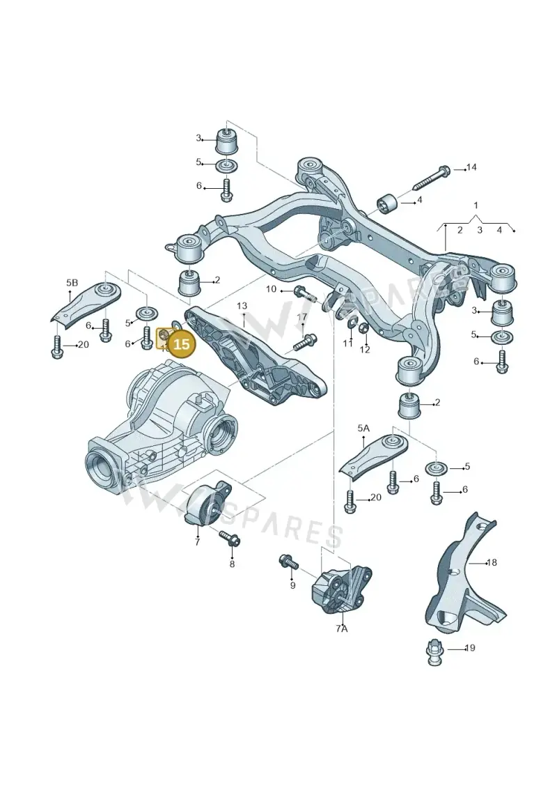 N01153117 — Audi A6 2.7 TDI (2008-2011) diagram 448505010, position 15