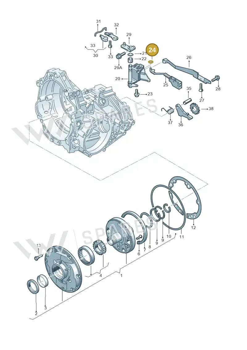 N0115501 — Volkswagen PASSAT/4MOTION/W8 (2002-2005) diagram 156321550, position 24