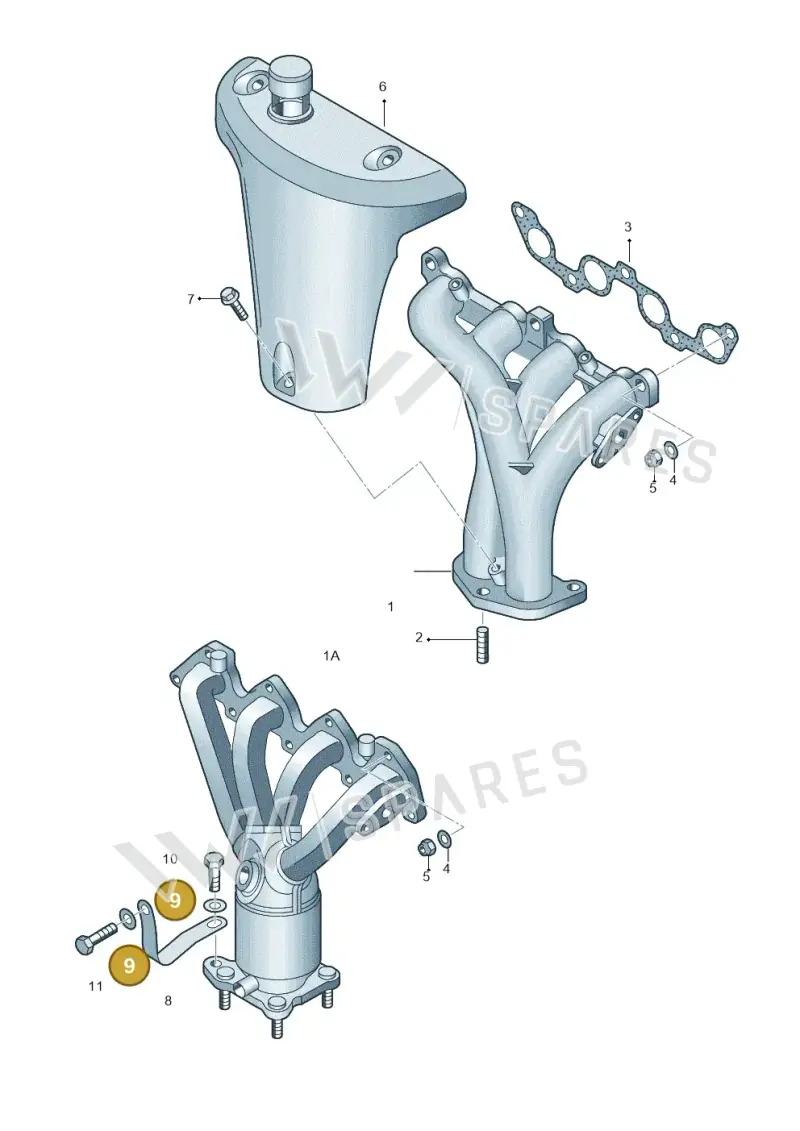 N0115608 — Volkswagen New Beetle Cabrio. (2003-2005) diagram 194253100, position 9