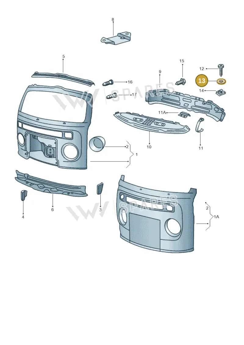 N01166516 — Volkswagen Kombi (2011-) diagram 540805000, position 13