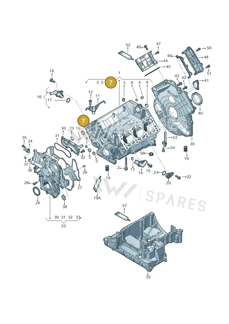 N0119085 — Volkswagen Touareg BlueMotion (2014-2018) diagram 748103270, position 7