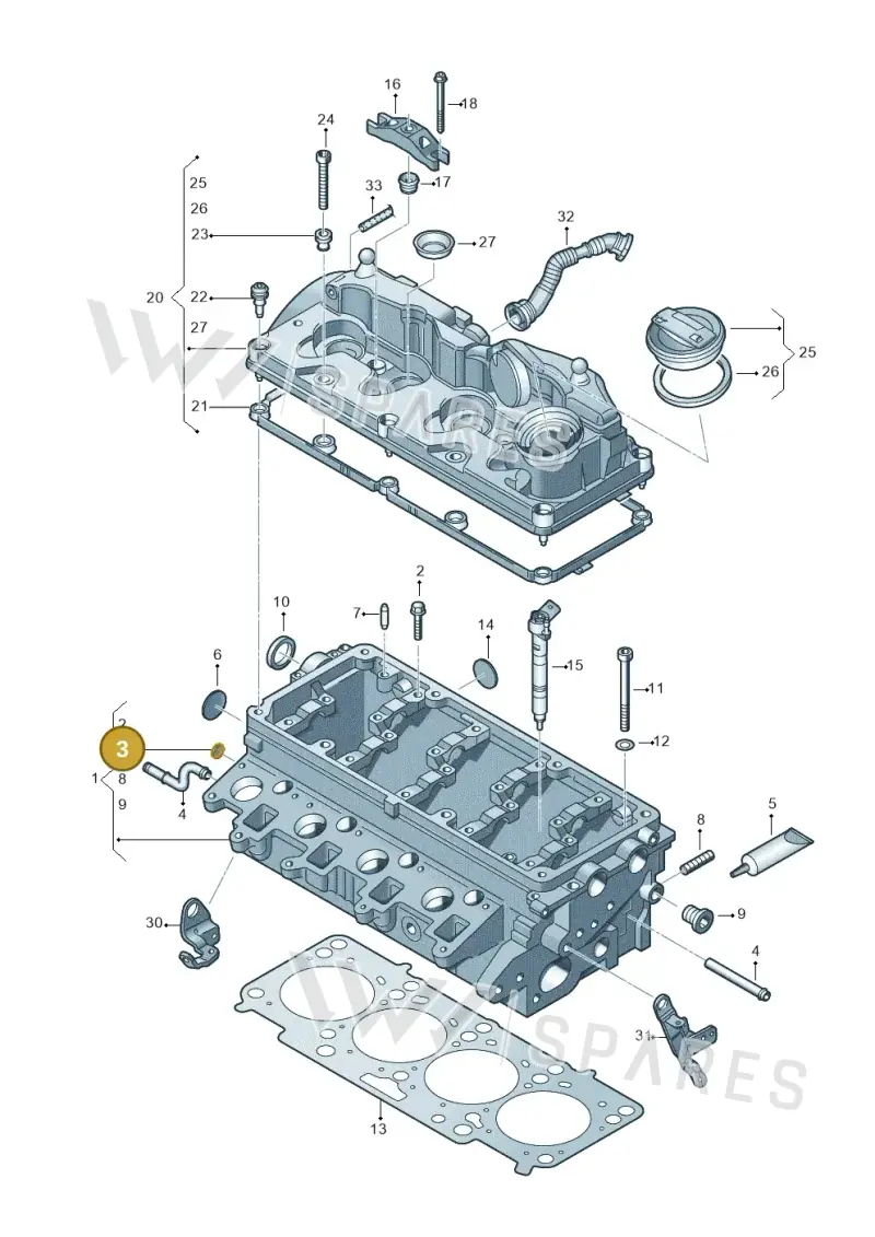 N0119085 — Volkswagen Amarok twin cab (2022-) diagram 749103600, position 3