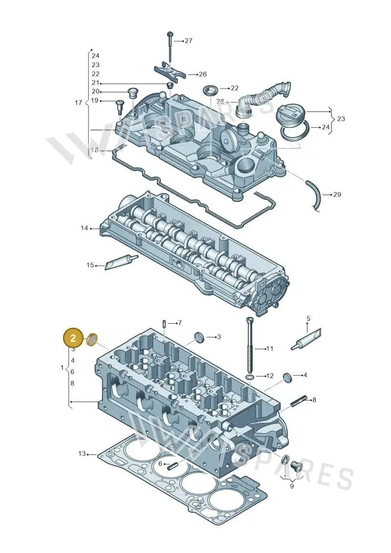 N0119086 — SEAT Leon ST (2012-) diagram 746103500, position 2