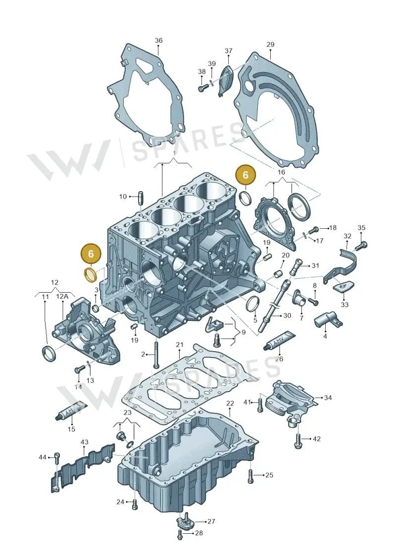 N0119093 — SEAT ALTEA (2004-2006) diagram 249103150, position 6