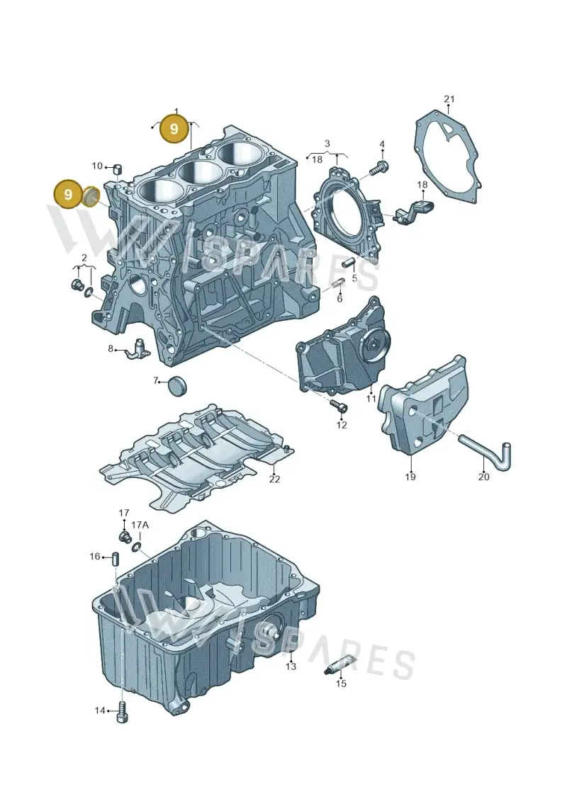 N0119096 — Volkswagen Taigo (2021-2024) diagram 866103010, position 9