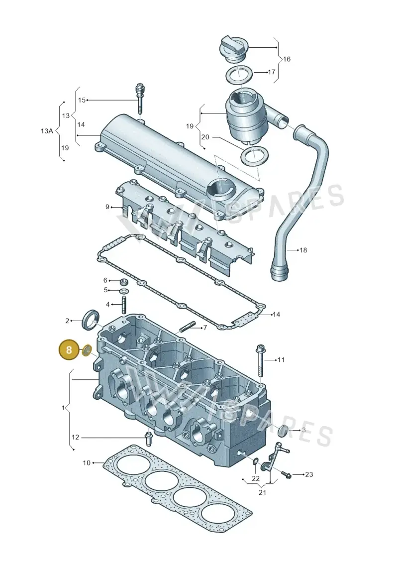 N0119191 — Volkswagen New Beetle             06> (2005-) diagram 209103470, position 8
